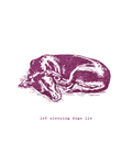 Let Sleeping Dogs Lie